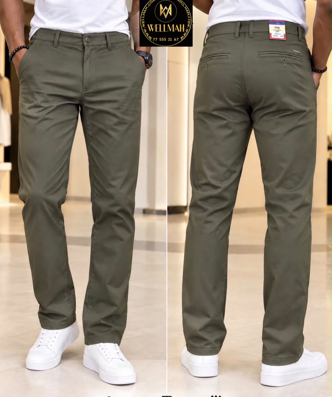 Kaki classique vert