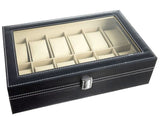 Coffret boîte à montres 10 compartiment avec clés