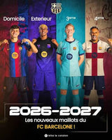 Maillot Barça domicile extérieur et troisième