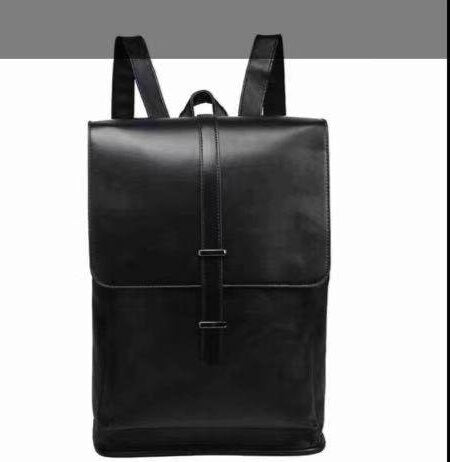 Sac à Dos en Cuir Noir