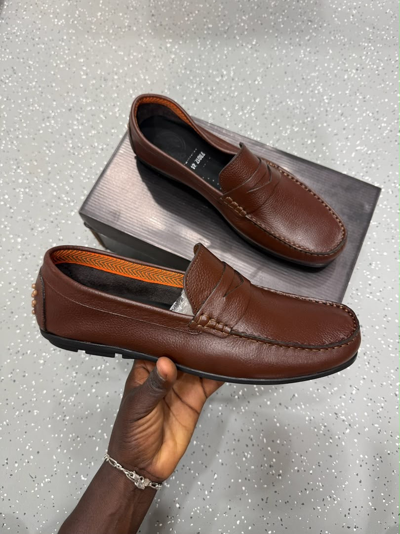 Mocassin en véritable cuir