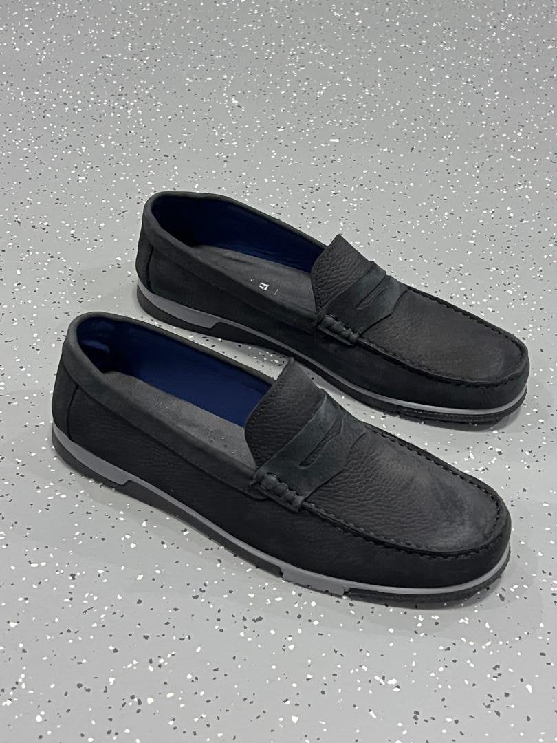 Mocassin en Daim Noir