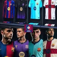 Maillot Barça domicile extérieur et troisième