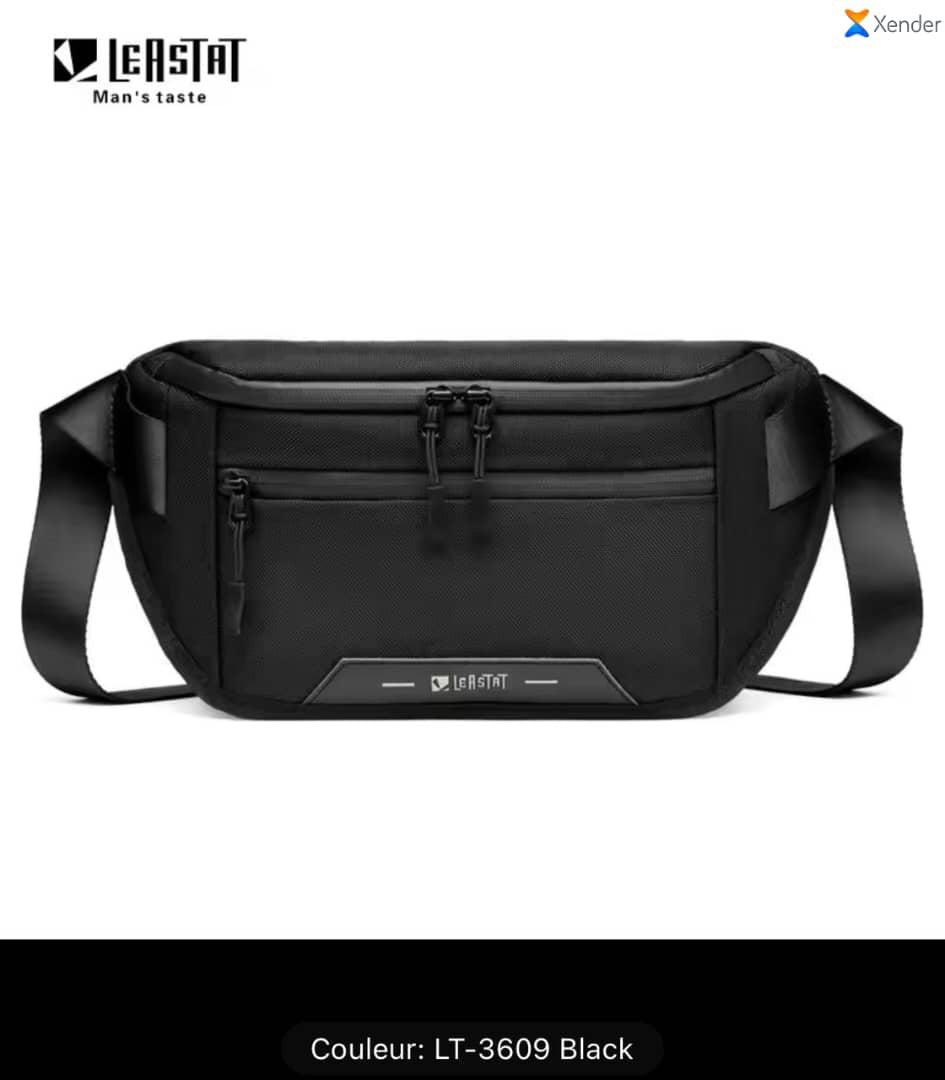 Sacoche unisex – anti vol – Noir