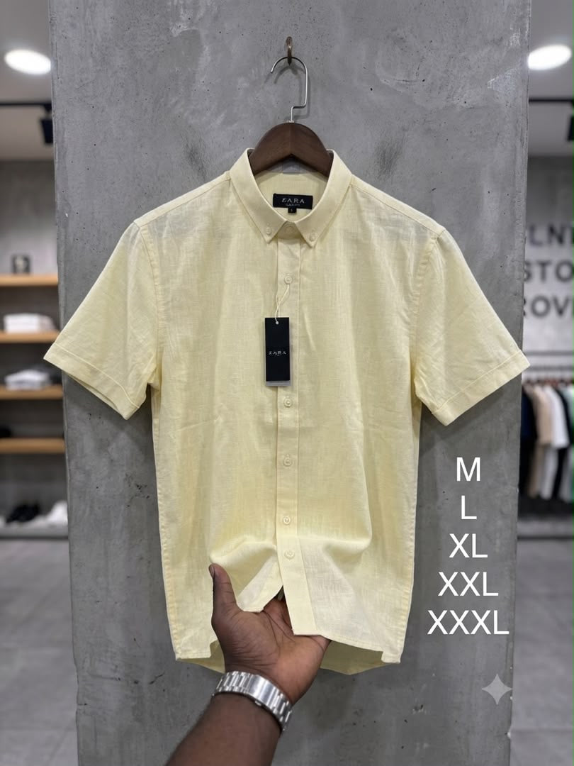 Chemise lin masse courte