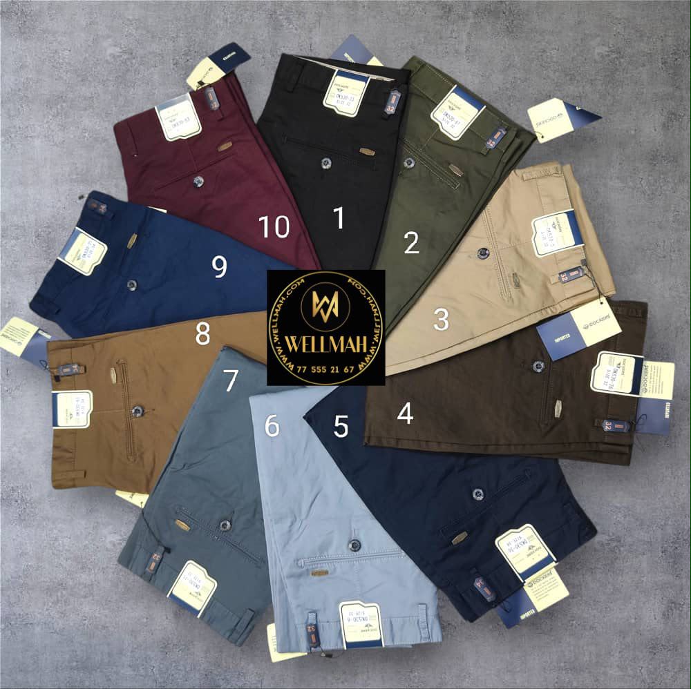 Pantalon kaki par unité 32 à 42