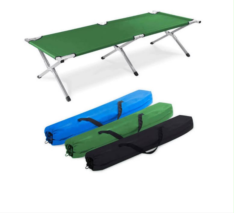 LIT DE CAMP PICOT PLIABLE EN ALUMINIUM PLUSIEURS COULEURS