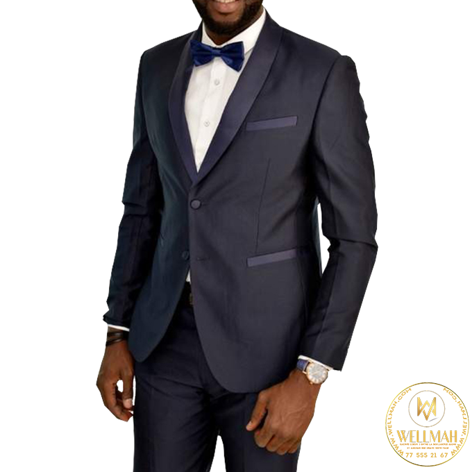 Ensemble Smoking de Mariage Homme de Deux Pièces – Coupe près du Corps – Noir