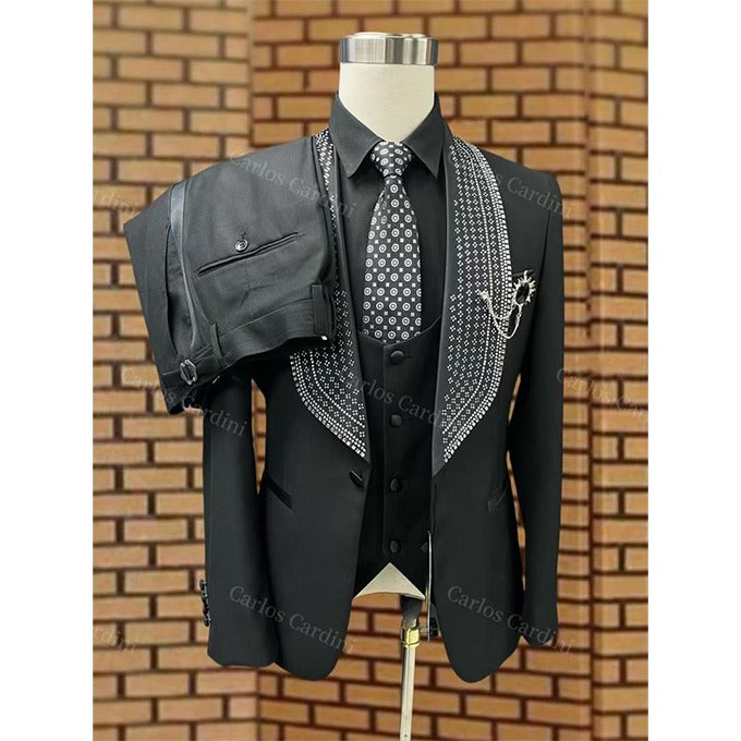 Costume – 3 Pièces – Homme – Noir