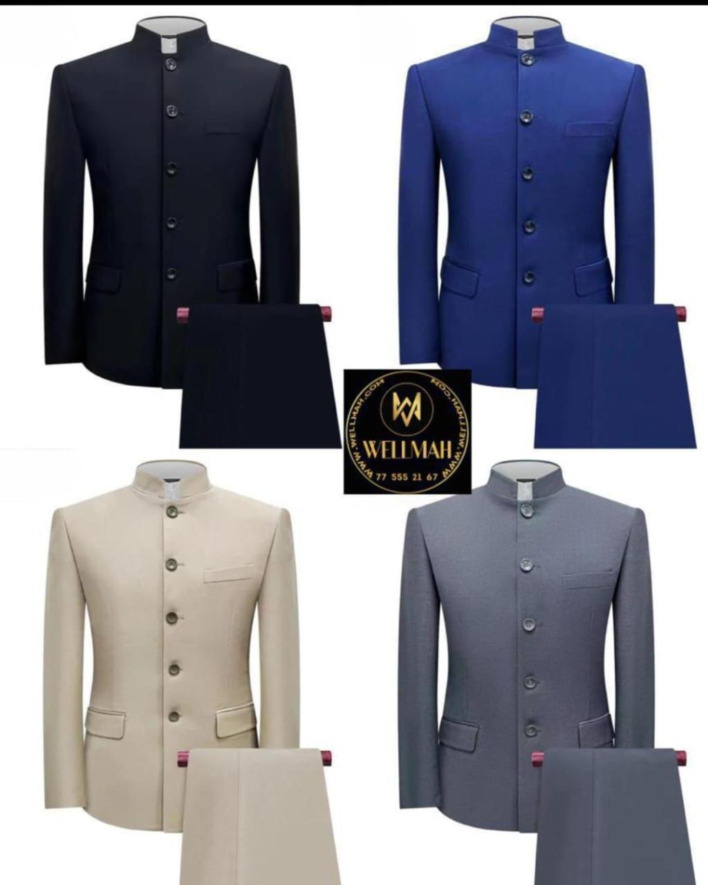 Costume Africain Col Mao