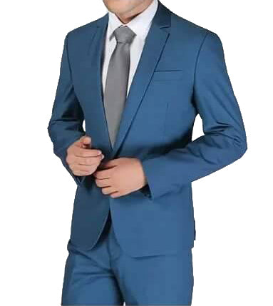 Ensemble Costume Slim – 2 Pièces Pour Homme – Bleu