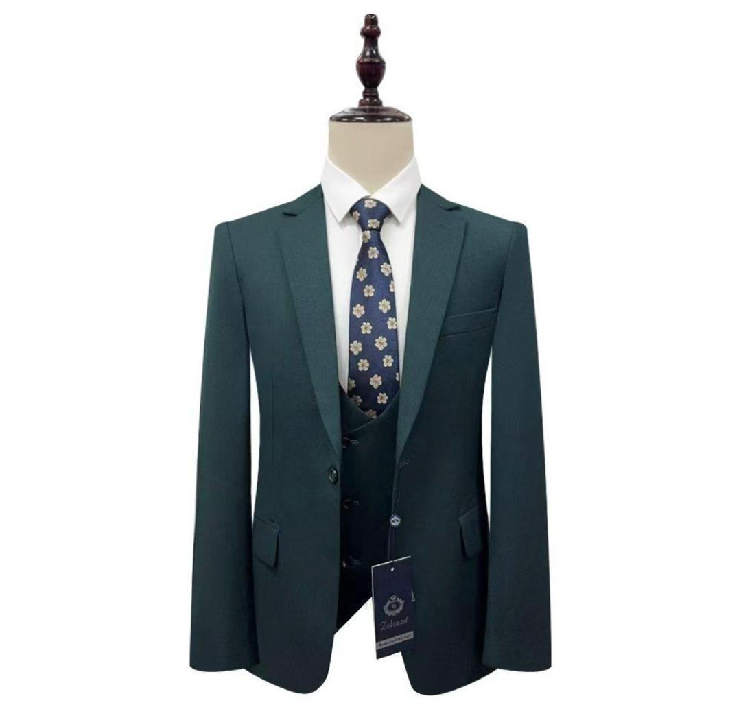Costume – 3 Pièces – Homme – Vert