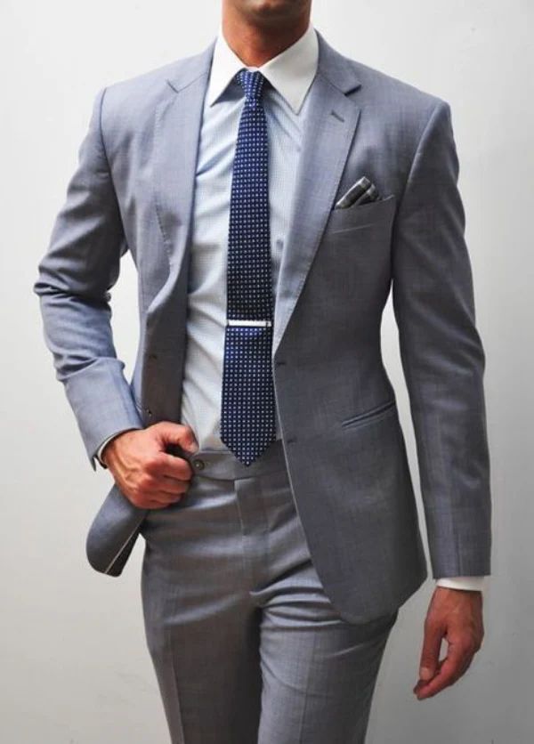 Costume – 2 Pièces – Homme – Gris