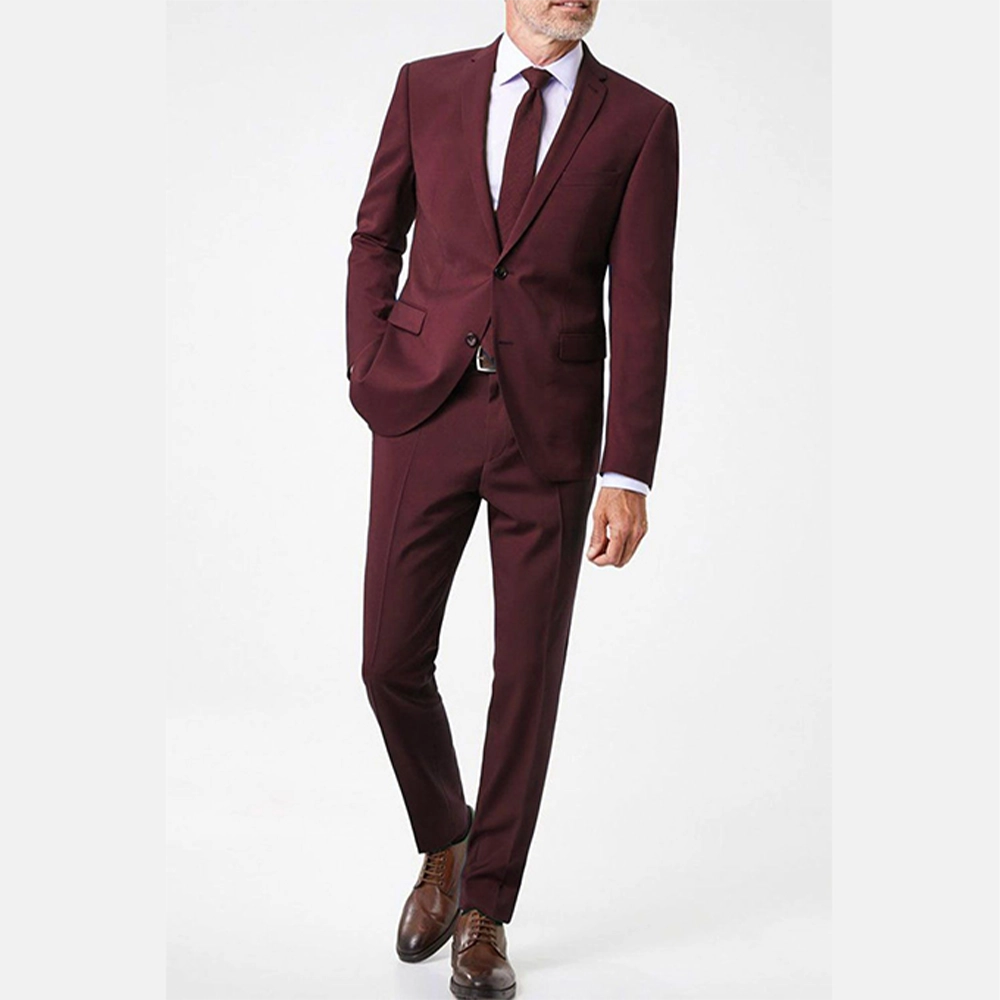 Costume – 2 Pièces – Homme – Bordeaux