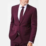 Costume – 2 Pièces – Homme – Bordeaux