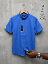 Chemise lin masse courte