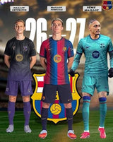 Maillot Barça domicile extérieur et troisième