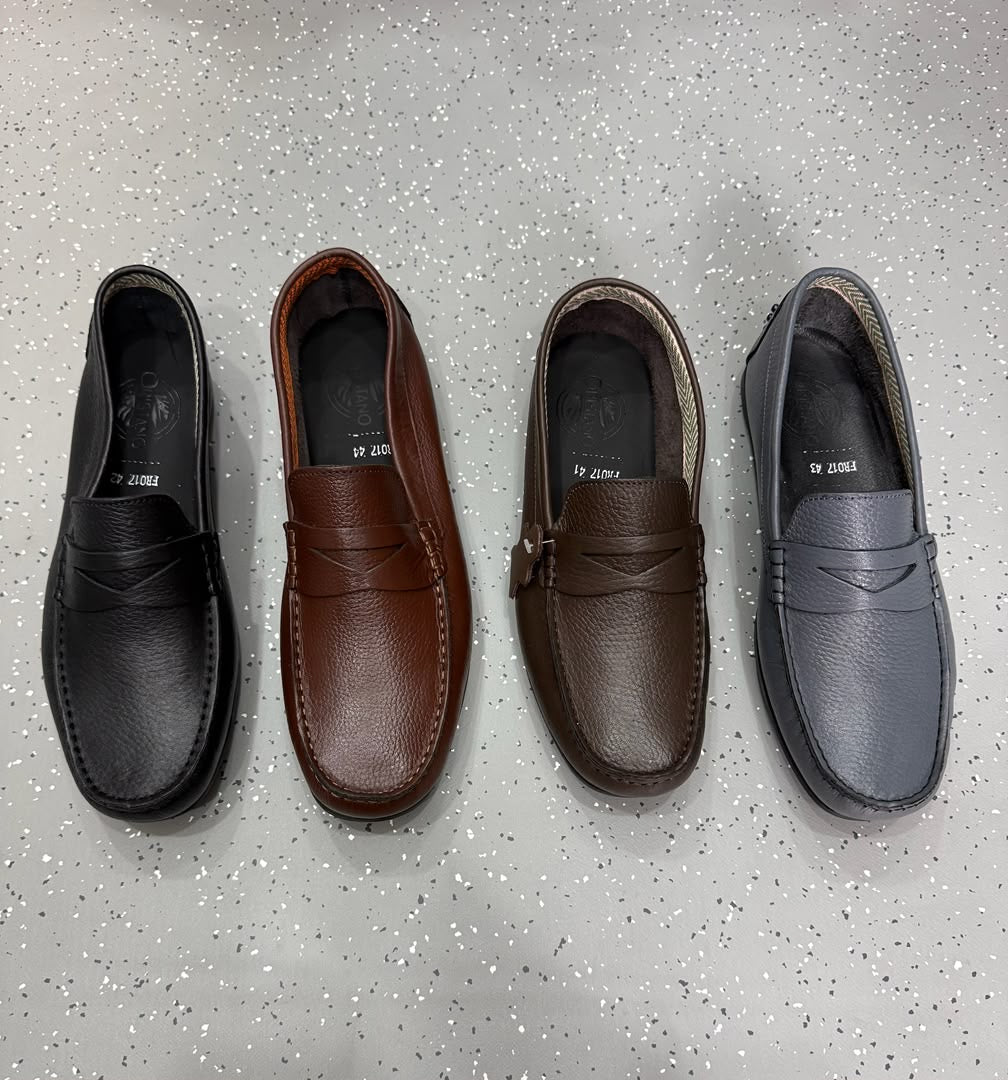 Mocassin en véritable cuir