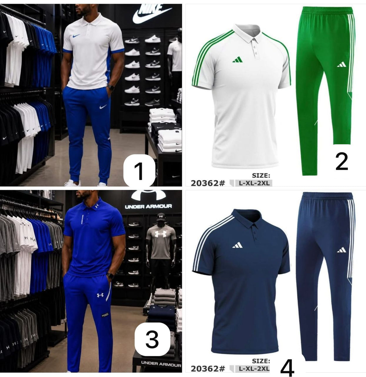 Ensemble sport ou relax à la maison par unité taille disponible L xl et xxl