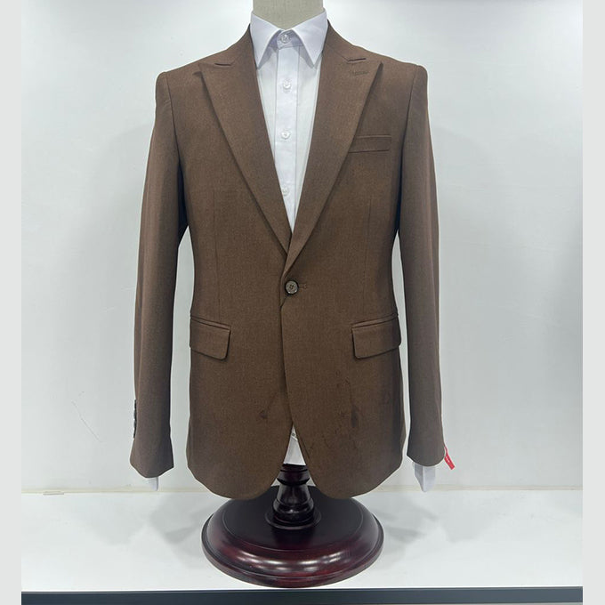 Veste Blazer pour homme prés du corps – Marron