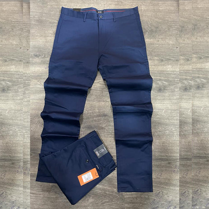 Pantalon Chinos Homme en coton – Bleu
