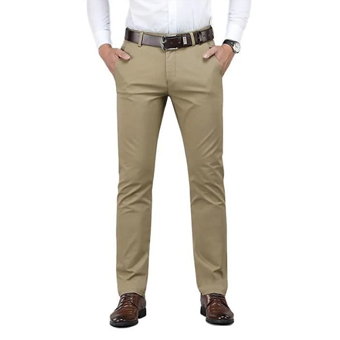 Pantalon Chinos Homme en coton – Coupe slim fit – Beige