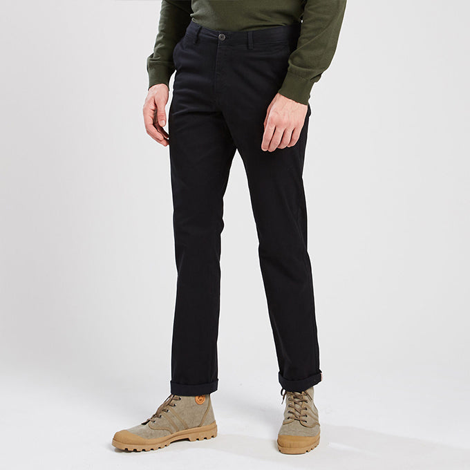 Pantalon Chinos Homme en coton – Coupe slim fit – Noir