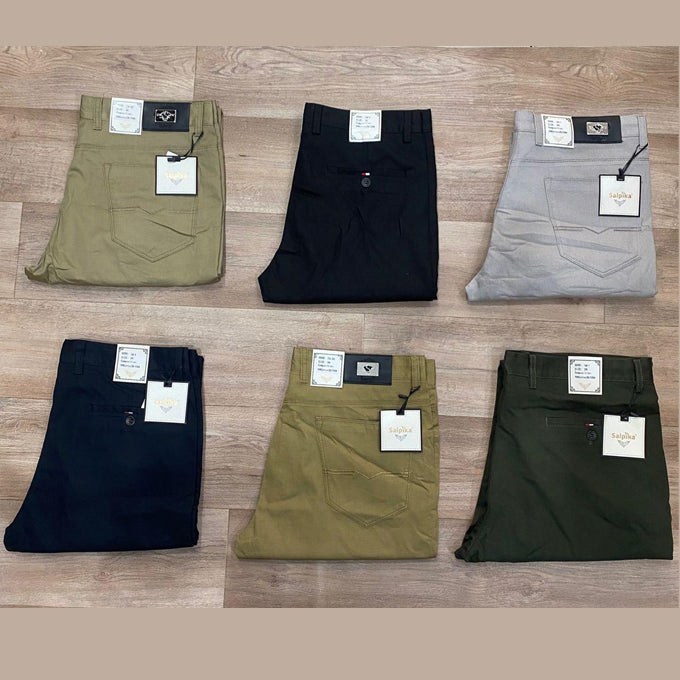 Pantalon Chinos Homme en coton – Coupe slim fit (1 pièce)