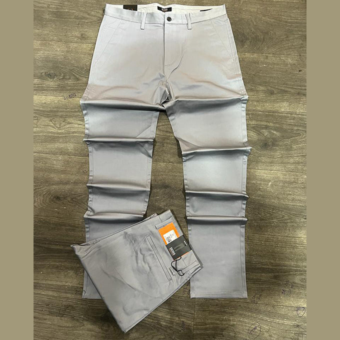 Pantalon Chinos Homme en coton – Gris