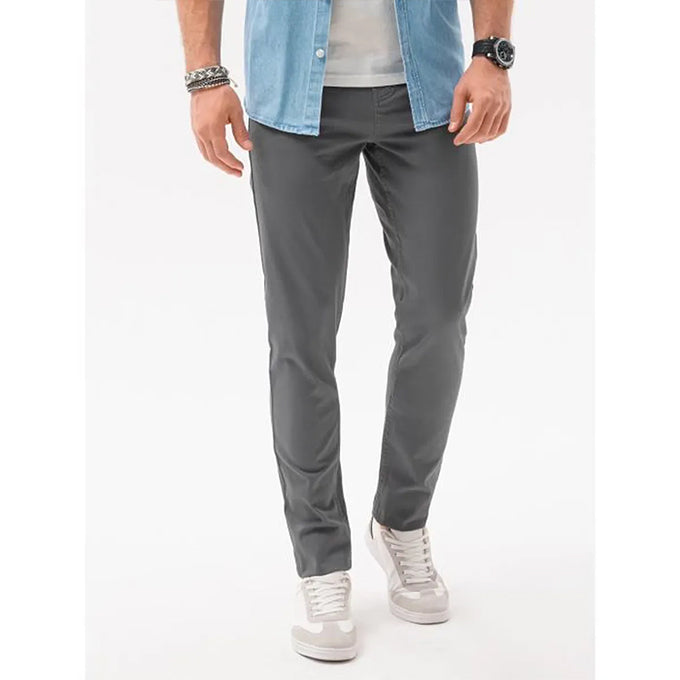 Pantalon Chinos Homme en coton – Gris