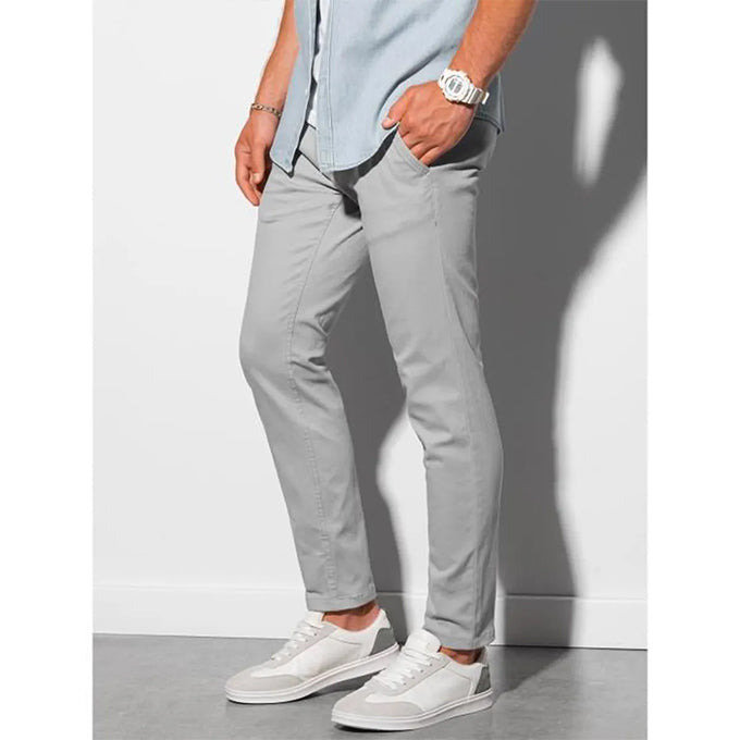 Pantalon Chinos Homme en coton – Gris