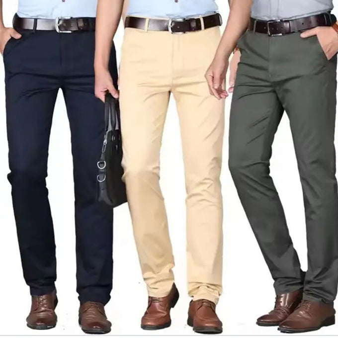 Pack 3 Pantalons Chinos Homme en coton