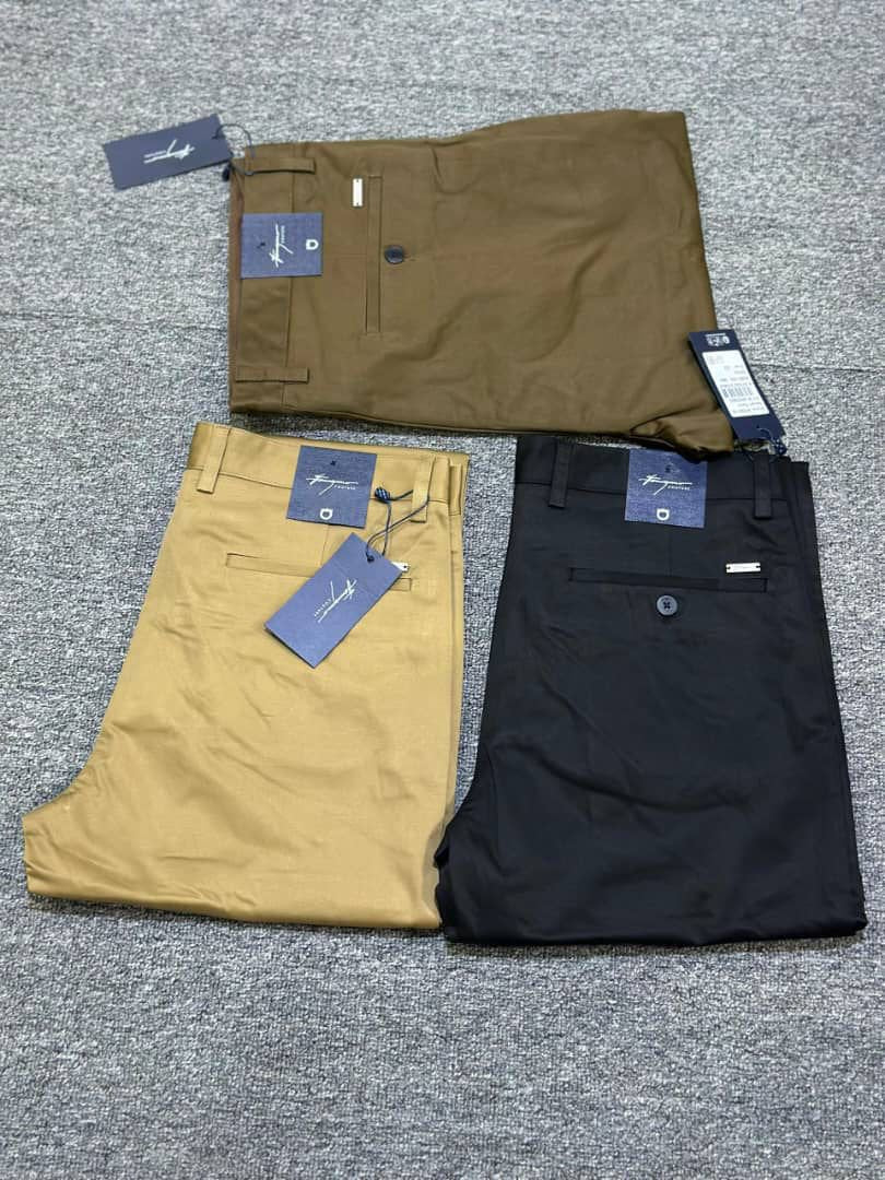 Pack 3 Pantalons Kaki Homme en Coton