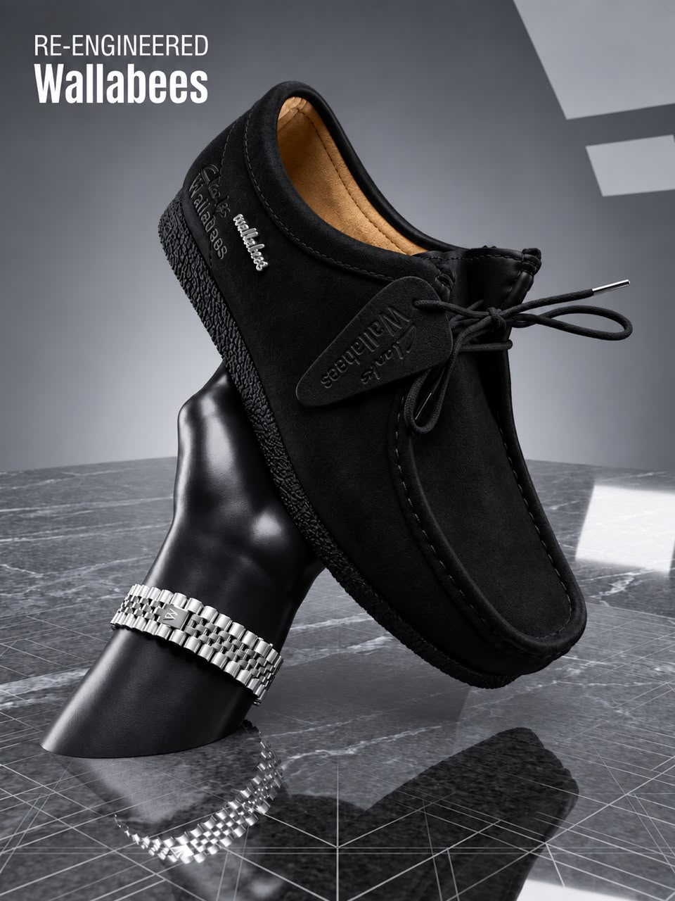 Chaussure Daim Wallabees Noir