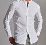 Chemise Col Mao Blanche