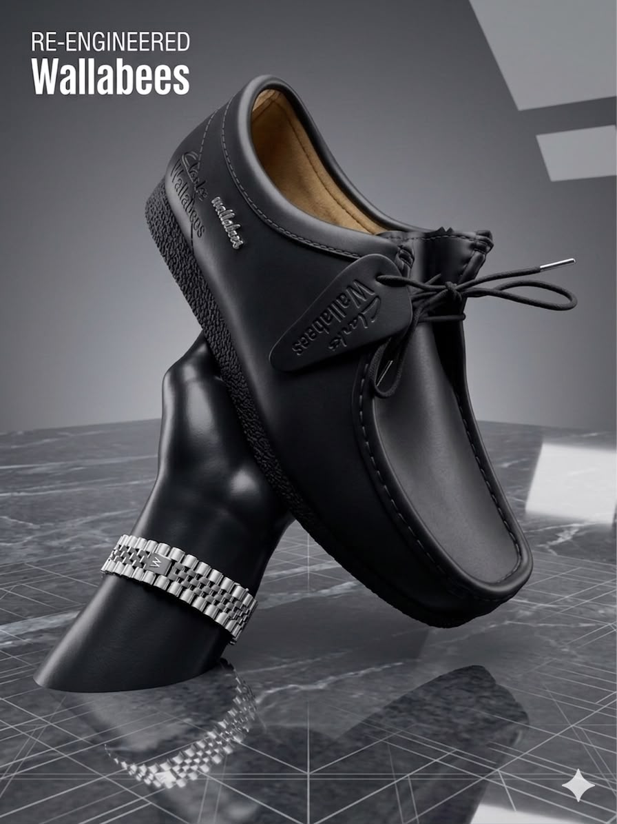 Chaussure Cuir Wallabees Noir