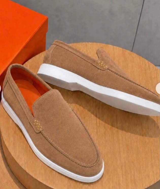 Mocassin Daim Beige
