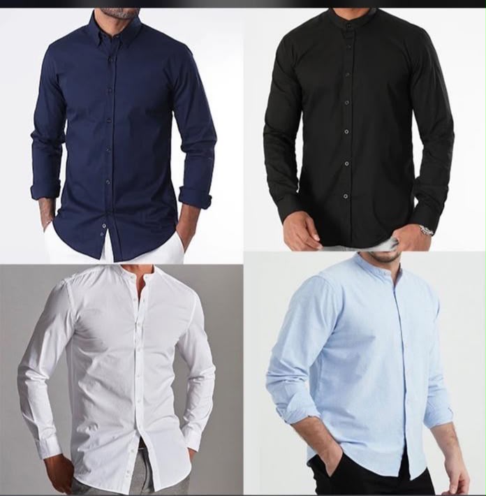 Chemise Col Mao Blanche