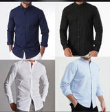 Chemise Col Mao Blanche