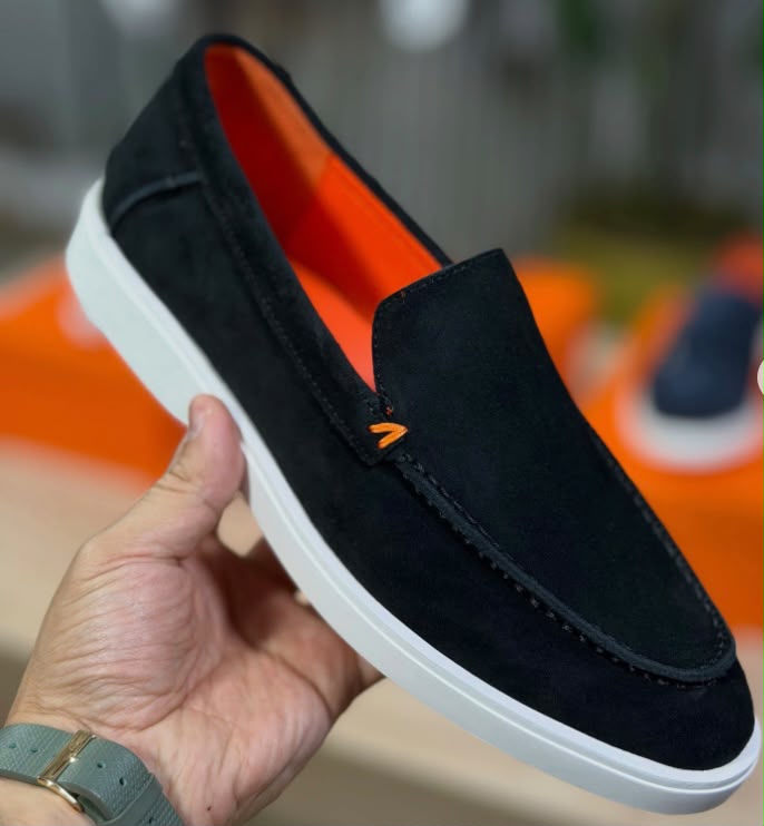Mocassin Daim Noir