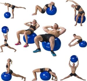 Ballon Sport Yoga - Bleu