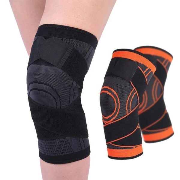 Protection De Genou Professionnel Pour Le Sport Avec Sangles Pour Éviter Les Glissades, Parfait Pour Le Basketball, La Course, Le Fitness, Les Squats, Le Cyclisme – Image 5