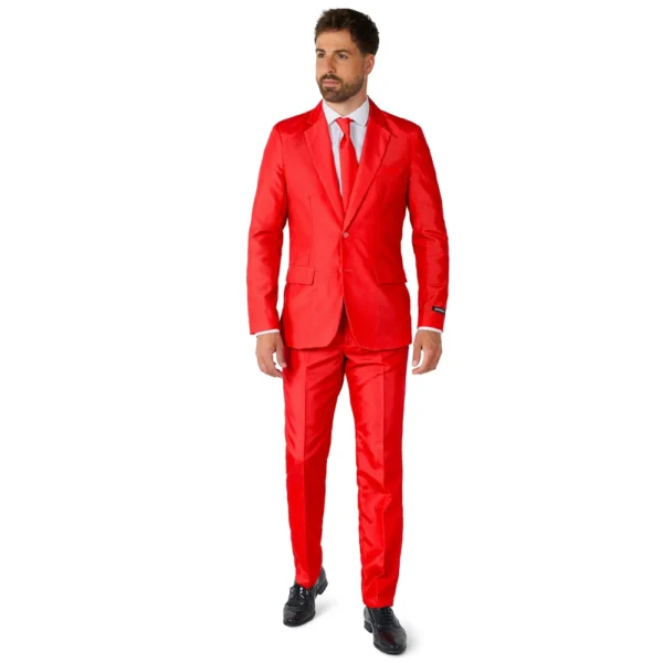 Costume - 2 Pièces - Homme - Rouge Sang