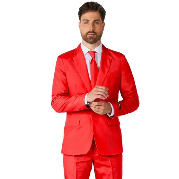 Costume - 2 Pièces - Homme - Rouge Sang – Image 2