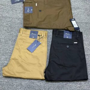 Pack 3 Pantalons Kaki Homme en Coton