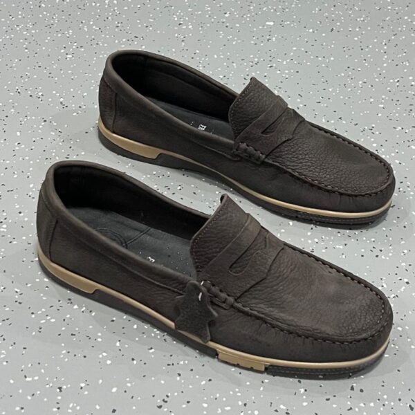 Mocassin en Daim Marron