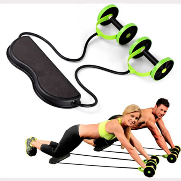 Double Roue - Exercice Abdominal - Vert