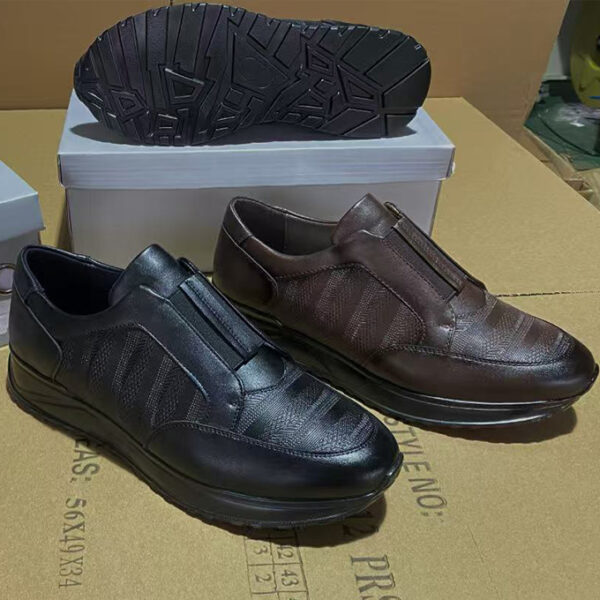Basket homme - Cuir - Noir ou Marron