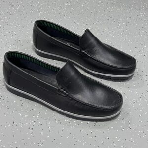 Mocassin Cuir Noir