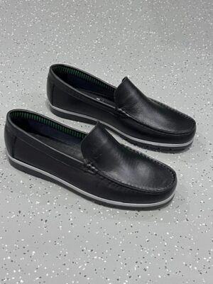 Mocassin Cuir Noir